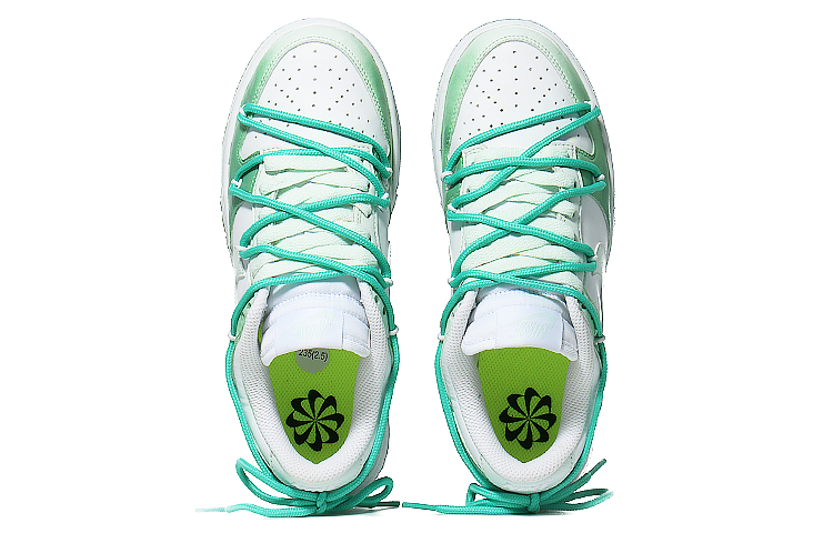 Shop (W) [Sepatu Custom] Nike Dunk Low 'Fresh Gradient Hijau' DN1431-102(Team10--渐变新绿)