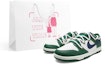 Buy 【訂製球鞋】Nike Dunk Low 一抹白綠 雙鞋帶 清新 簡約 百搭 低幫 板鞋 女款 白綠