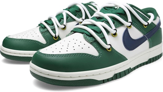 【訂製球鞋】Nike Dunk Low 一抹白綠 雙鞋帶 清新 簡約 百搭 低幫 板鞋 女款 白綠 Shop 【訂製球鞋】Nike Dunk Low 一抹白綠 雙鞋帶 清新 簡約 百搭 低幫 板鞋 女款 白綠
