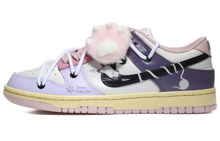 Buy (W) [Kasut Rekaan Khas] Nike Dunk Low 'Fuzzy Pink Paw' DD1503-601(Team10-猫爪毛线猫女款)