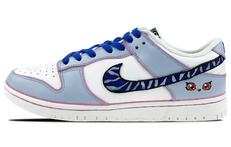 Buy 【客製球鞋】Nike Dunk Low 是在玩鞋 數碼寶貝 加布獸 卡通 童趣 低筒 板鞋 女款 白紫