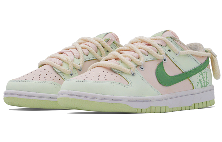 Lookbook (W) 나이키 덩크 로우 '젠틀 뱀부' (화이트/그린/핑크) DD1503-600(Team34-竹子)