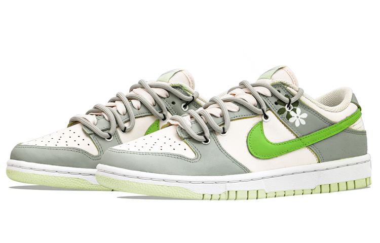 [Custom Shoes] (W) Nike Dunk Low 'Gentle Green-White' 圖 3
