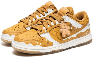【定製球鞋】Nike Dunk Low 野鶴製造 聖誕主題 薑餅人 積雪 復古格紋 特殊配件 禮盒 低幫 板鞋 女款 小麥色 Lookbook 【定製球鞋】Nike Dunk Low 野鶴製造 聖誕主題 薑餅人 積雪 復古格紋 特殊配件 禮盒 低幫 板鞋 女款 小麥色