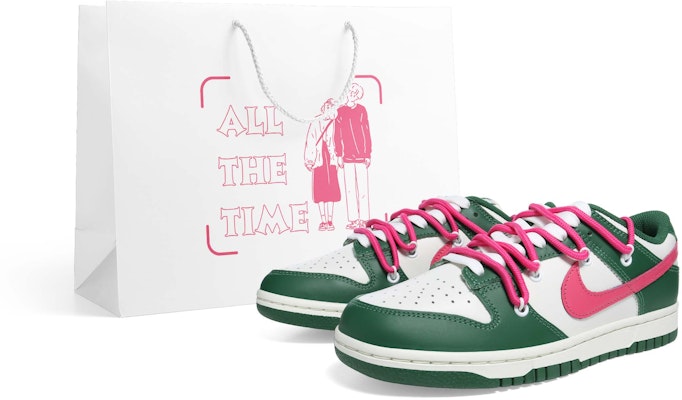 (W) 나이키 덩크 로우 '협곡 그린 핑크 스우시' (57자) DD1503-300(Team36-女款粉钩双鞋带) Buy (W) 나이키 덩크 로우 '협곡 그린 핑크 스우시' (57자) DD1503-300(Team36-女款粉钩双鞋带)