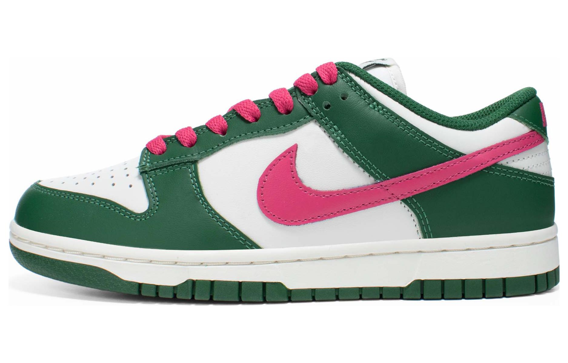 Order 【定制球鞋】 Nike Dunk Low "Gorge Green" 活力粉鉤 低筒 板鞋 女款 白綠粉