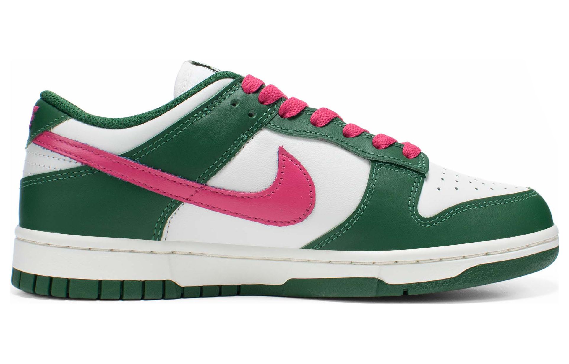 Lookbook 【定制球鞋】 Nike Dunk Low "Gorge Green" 活力粉鉤 低筒 板鞋 女款 白綠粉