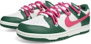 Shop (W) 나이키 덩크 로우 '협곡 그린 핑크 스우시' (57자) DD1503-300(Team36-女款粉钩双鞋带)