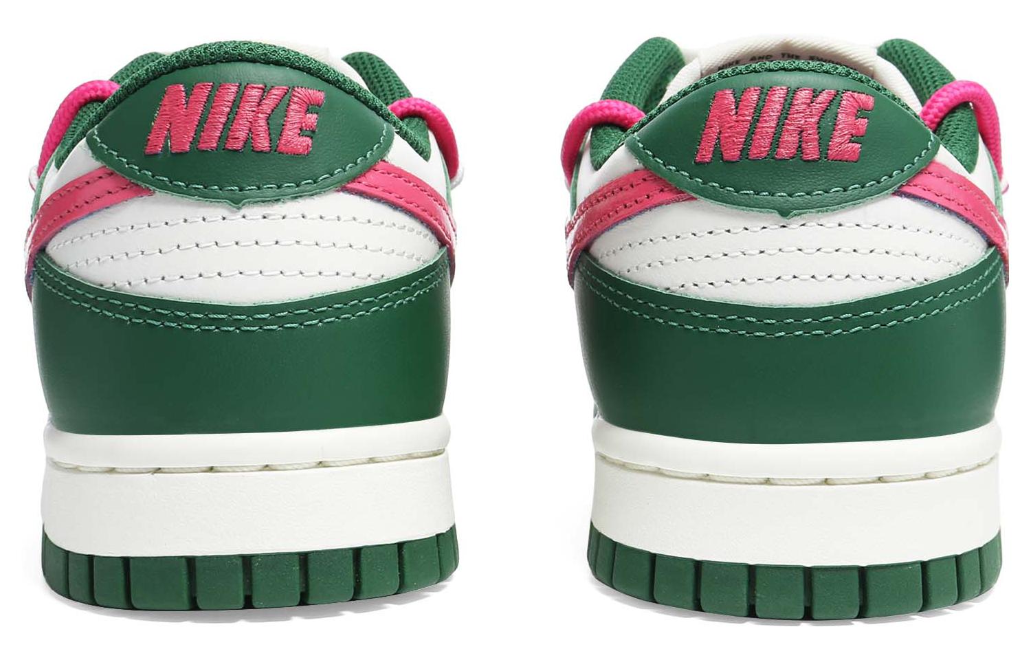 Purchase (W) [Kasut Custom] Nike Dunk Low 'Gorge Green Pink Swoosh' DD1503-300(Team36-女款粉钩双鞋带)