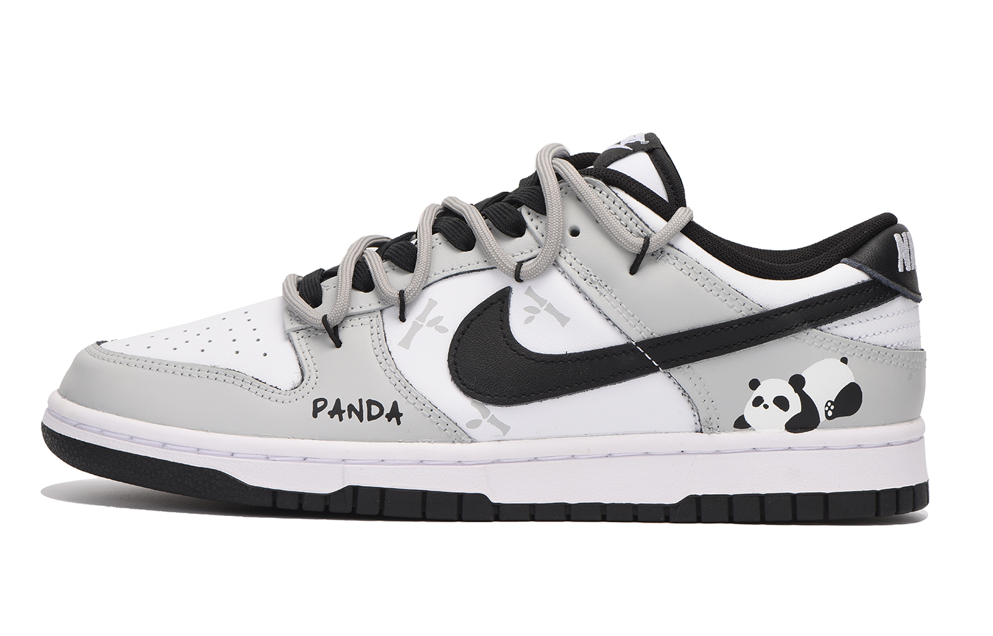 Order (W) 나이키 덩크 로우 '그라피티 뱀부 그레이' (커스텀) CW1590-100(Team59-女款纯灰熊猫七SBOX)