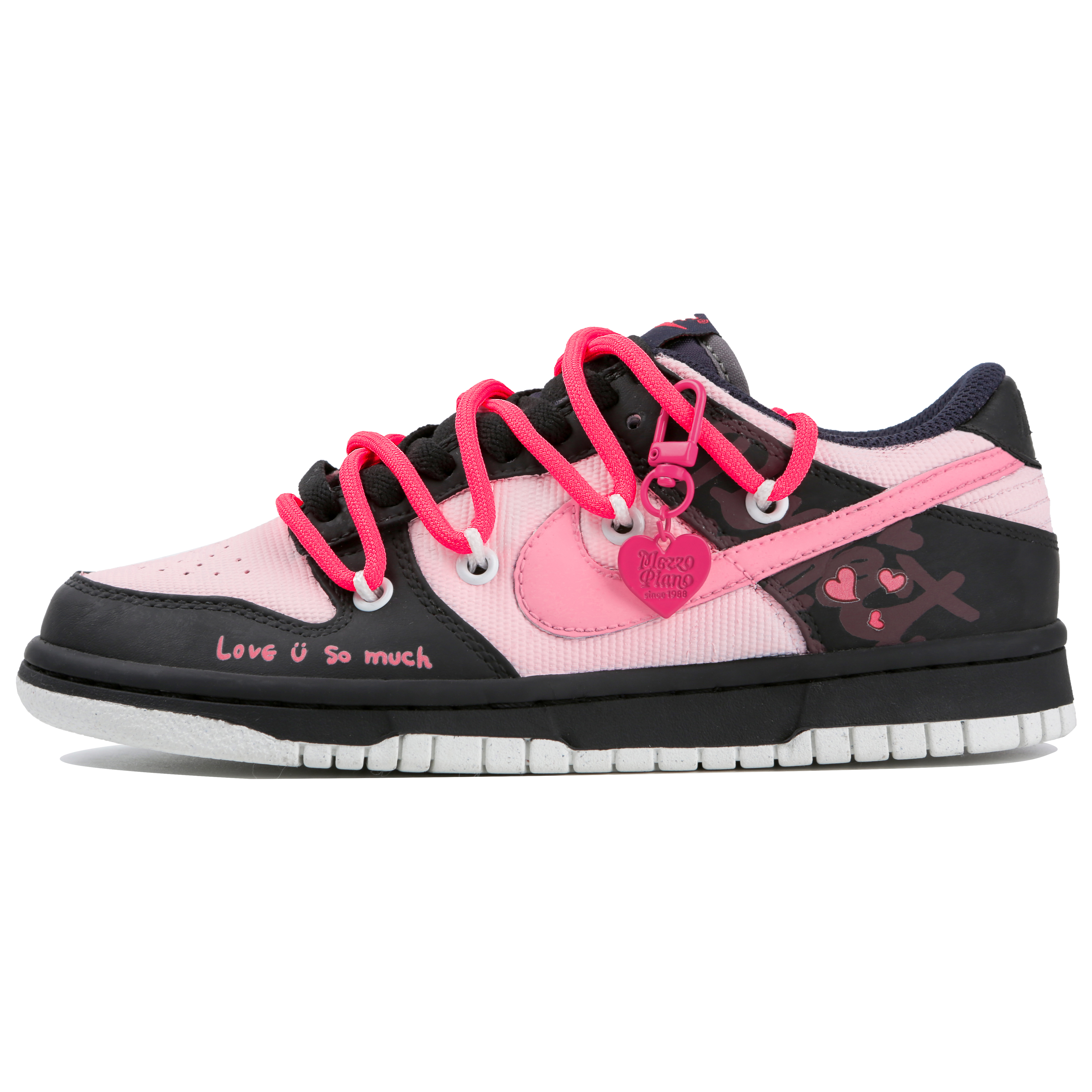 Buy (W) 【カスタムシューズ】(女性用) ナイキ ダンク ロー 'グラフィティ ブラック-ピンク' DM1051-400(Team4-女款无限心动)