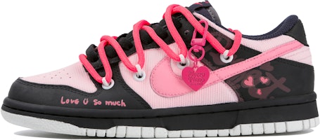 【定製球鞋】Nike Dunk Low "塗鴉" (GS) 無限心動 甜蜜慶典 甜美酷女 防滑耐磨 低筒 板鞋 女款 黑粉 Buy 【定製球鞋】Nike Dunk Low "塗鴉" (GS) 無限心動 甜蜜慶典 甜美酷女 防滑耐磨 低筒 板鞋 女款 黑粉