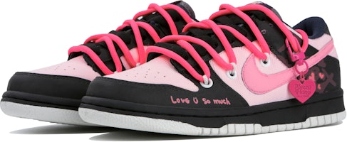 【定製球鞋】Nike Dunk Low "塗鴉" (GS) 無限心動 甜蜜慶典 甜美酷女 防滑耐磨 低筒 板鞋 女款 黑粉 Lookbook 【定製球鞋】Nike Dunk Low "塗鴉" (GS) 無限心動 甜蜜慶典 甜美酷女 防滑耐磨 低筒 板鞋 女款 黑粉