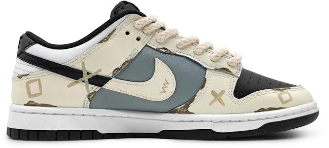 (W) ナイキ ダンク ロー "落書きクリーム黒" (Nike Dunk Low "Rakugaki Cream Kuro") FD1232-001(Team16-潮玩礼BX) Lookbook (W) ナイキ ダンク ロー "落書きクリーム黒" (Nike Dunk Low "Rakugaki Cream Kuro") FD1232-001(Team16-潮玩礼BX)