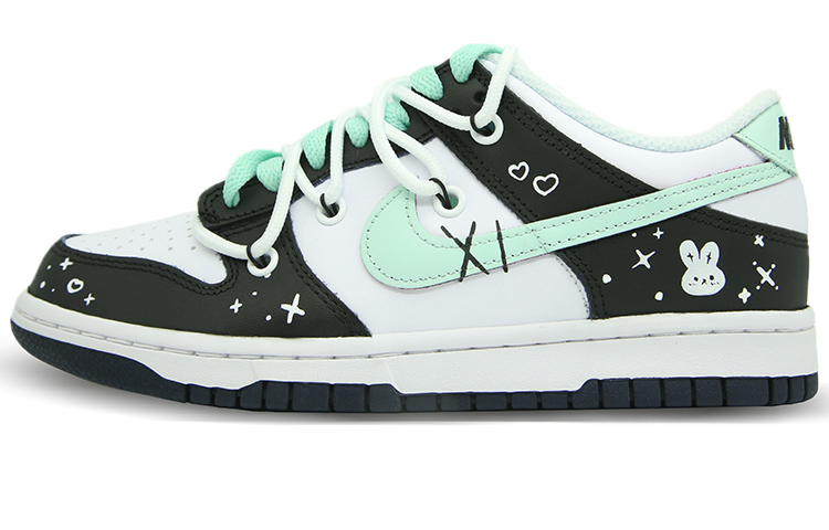 Buy (W) [Sneakers Custom] Nike Dunk Low 'Graffiti Diary Hijau Putih' FB9109-401（Team175）
