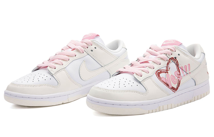 Lookbook (W) 나이키 덩크 로우 '그라피티 걸 화이트 핑크 옐로우' (커스텀) DD1503-121(Team18-Dunk元气爱心Yes)