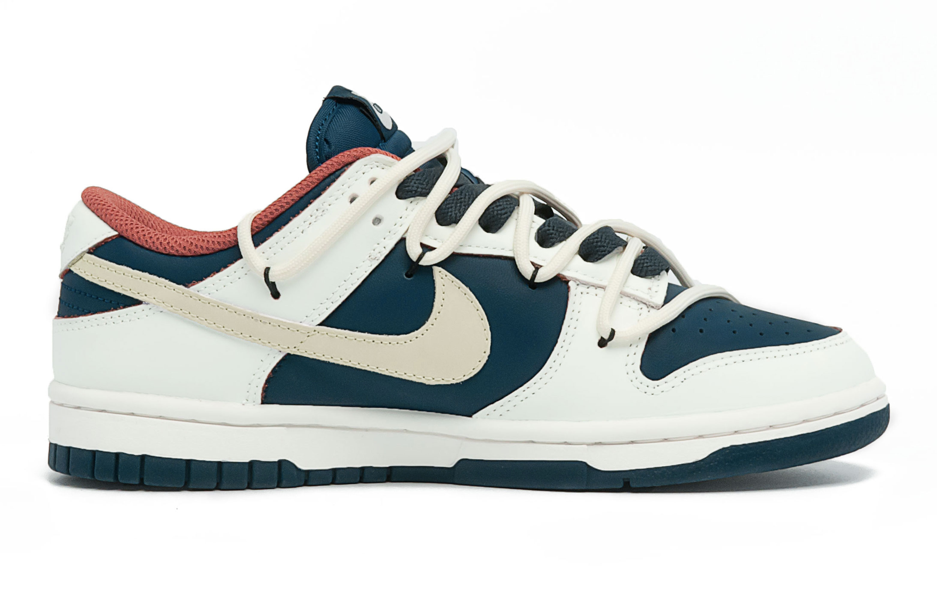 Order (W) カスタム Nike Dunk Low グラフィティ青ベージュ DD1503-602(Team94-女款禁止爱恋)