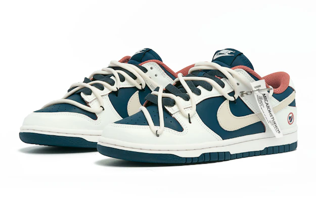 (W) カスタム Nike Dunk Low グラフィティ青ベージュ DD1503-602(Team94-女款禁止爱恋) Lookbook (W) カスタム Nike Dunk Low グラフィティ青ベージュ DD1503-602(Team94-女款禁止爱恋)