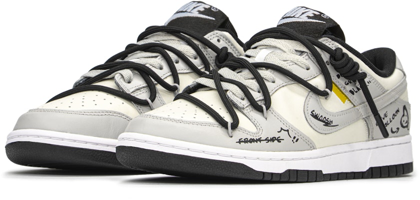 (W) 나이키 덩크 로우 '그라피티 무드 블랙 그레이' (커스텀) CW1590-100(TeamA-涂鸦心情S-BOX) Lookbook (W) 나이키 덩크 로우 '그라피티 무드 블랙 그레이' (커스텀) CW1590-100(TeamA-涂鸦心情S-BOX)