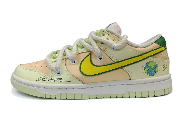 Buy (W) 나이키 덩크 로우 '그린-옐로우 디컨스트럭티드' (커스텀) DD1503-600(TeamK-流浪地球)