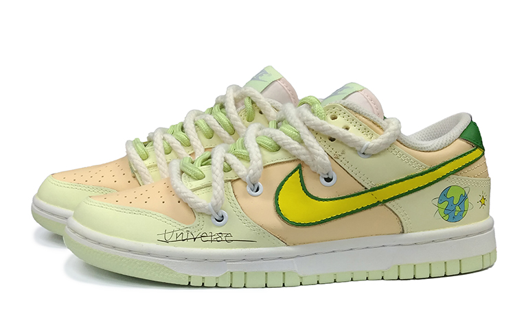 Lookbook (W) 나이키 덩크 로우 '그린-옐로우 디컨스트럭티드' (커스텀) DD1503-600(TeamK-流浪地球)