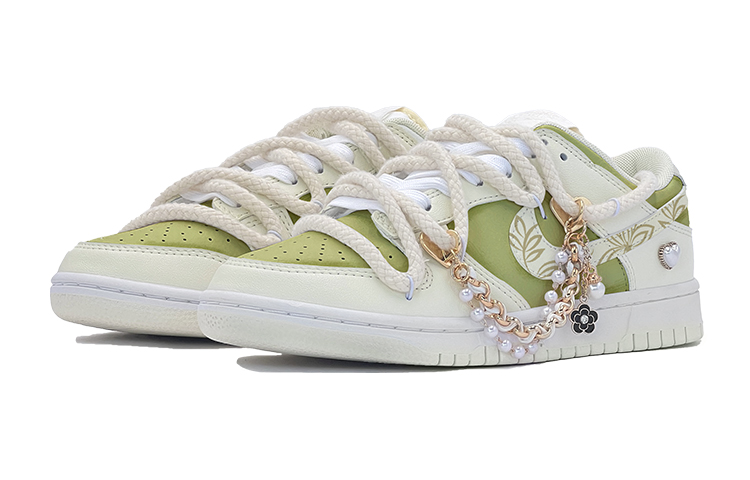 Lookbook (W) 나이키 덩크 로우 '녹아보카도 펄' (커스텀) DD1503-121(TeamS-牛油果绿啵啵)