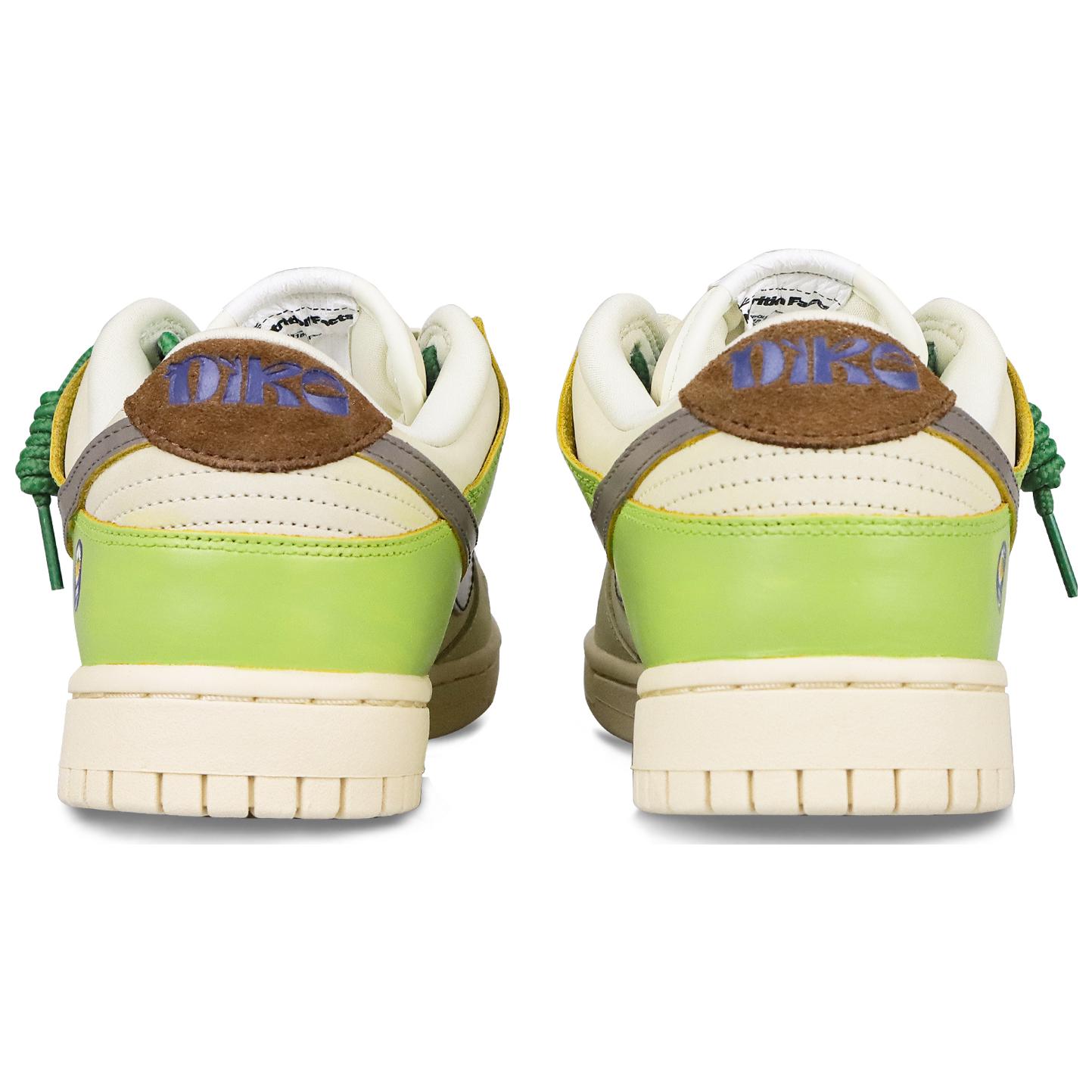 Shop 【定製球鞋】Nike Dunk Low 青香蕉 清新乾淨 雙鞋帶 低幫 板鞋 女款 綠棕