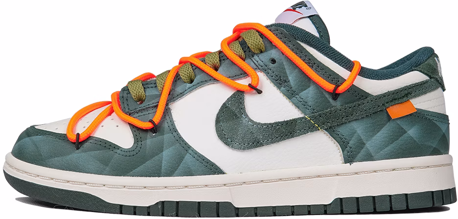 custom-shoes-women-nike-dunk-low-green-marble-chaos