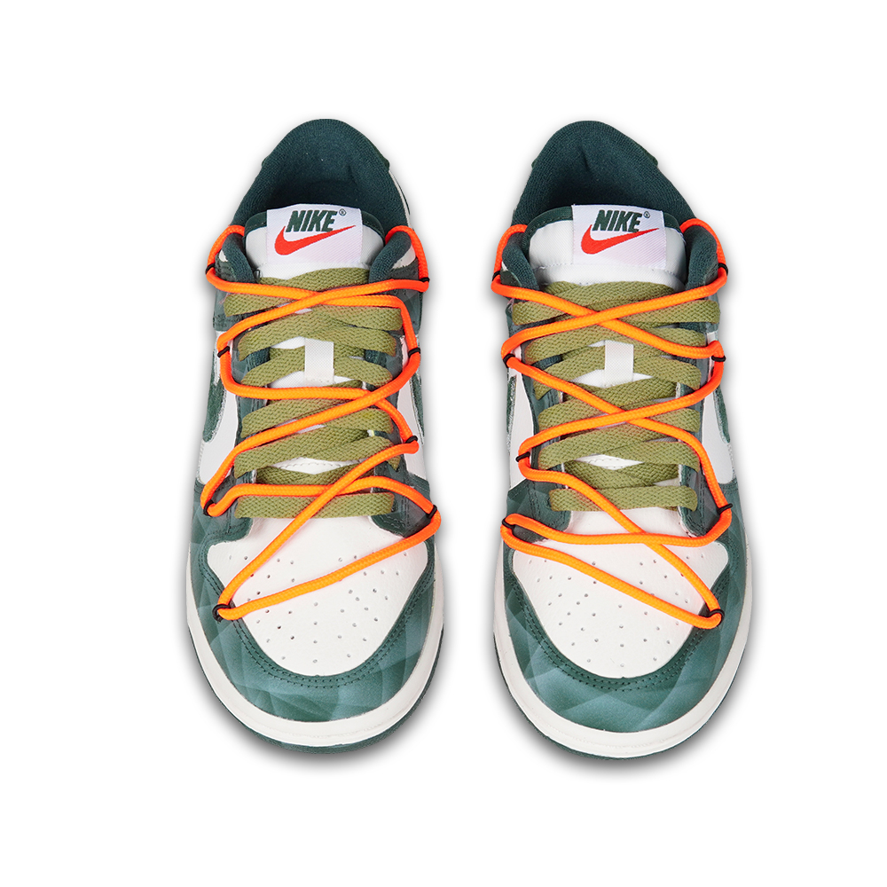 Shop (W) [Sepatu Kustom] Nike Dunk Low 'Kekacauan Marmer Hijau' FD0350-133(TeamP-女款浑沌点阵绿色)