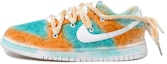 Buy 【定制球鞋】 Nike Dunk Low ESS 腰果花 小清新 仿旧風 麻繩 低筒 板鞋 女款 綠橙