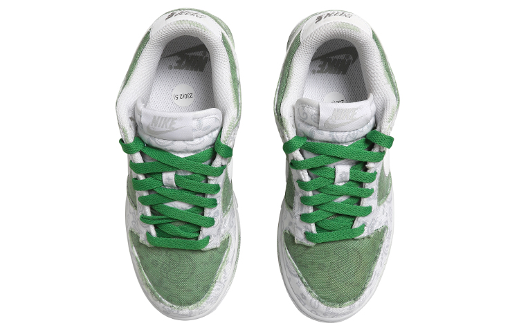 Shop (W) 나이키 덩크 로우 '그린 페이즐리' (커스텀) DJ9955-100(Team拾玖-女款白绿腰果花QD)