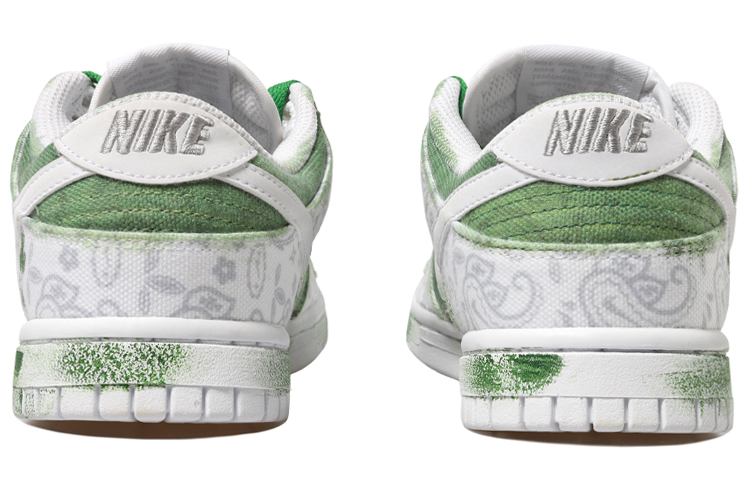 Purchase (W) 나이키 덩크 로우 '그린 페이즐리' (커스텀) DJ9955-100(Team拾玖-女款白绿腰果花QD)