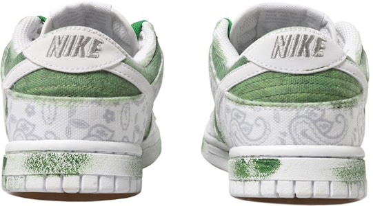 (W) 나이키 덩크 로우 '그린 페이즐리' (커스텀) DJ9955-100(Team拾玖-女款白绿腰果花QD) Purchase (W) 나이키 덩크 로우 '그린 페이즐리' (커스텀) DJ9955-100(Team拾玖-女款白绿腰果花QD)