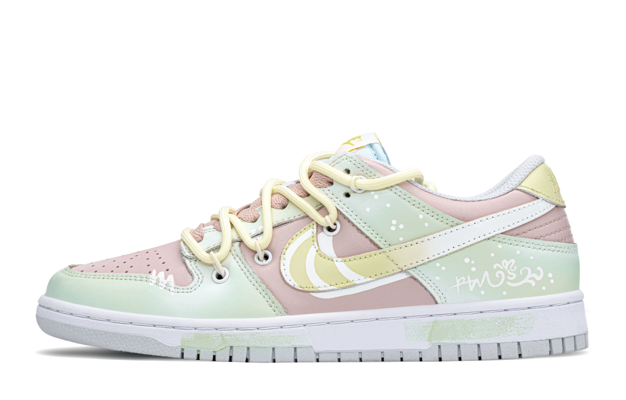 Order (W) [定制鞋款] 耐克Dunk Low“绿粉” FB9109-100(TeamA-花期)