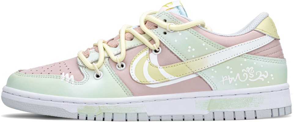 (W) 나이키 덩크 로우 '그린 핑크' 커스텀 (Nike Dunk Low 'Green Pink' Custom) FB9109-100(TeamA-花期) Order (W) 나이키 덩크 로우 '그린 핑크' 커스텀 (Nike Dunk Low 'Green Pink' Custom) FB9109-100(TeamA-花期)