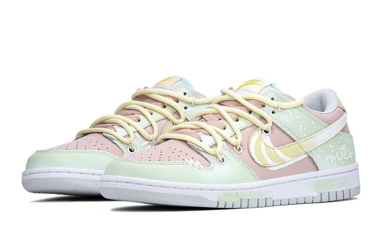 Shop (W) [定制鞋款] 耐克Dunk Low“绿粉” FB9109-100(TeamA-花期)