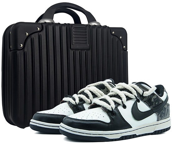 custom-shoes-women-nike-dunk-low-green-strike-vibe-graffiti