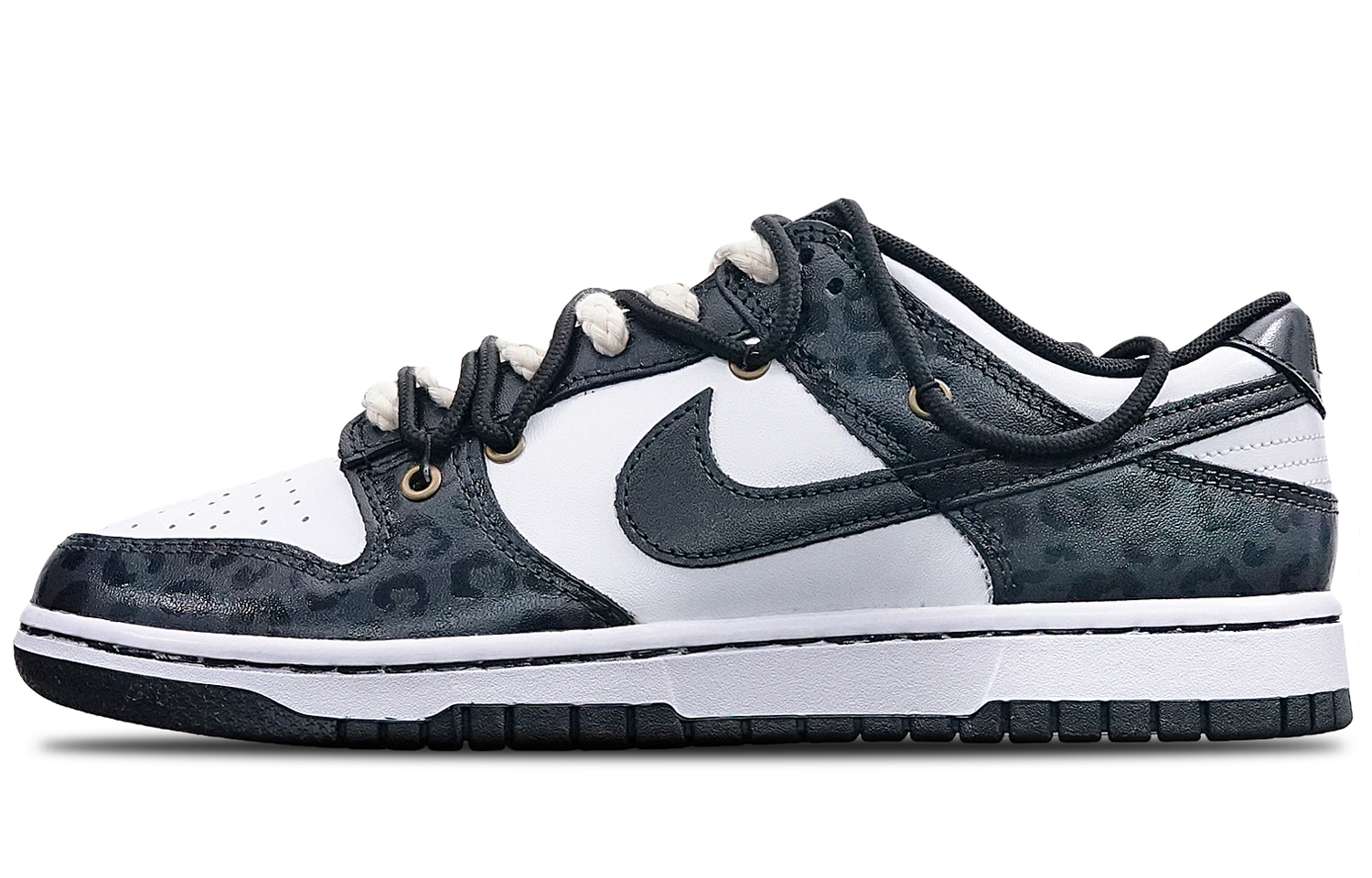 Buy (W) [Kasut Tersuai] Nike Dunk Rendah 'Green Strike Leopard Vibe' DD1503-106(TeamT-豹纹暗花黑白熊猫)