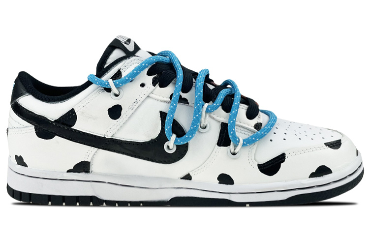 Order (W) [Sepatu Custom] Nike Dunk Low 'Green Strike Cow Graffiti' DD1503-106(Team叁-女款奶牛解构)