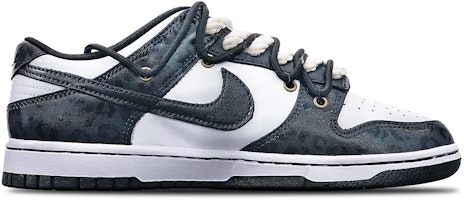 【定製球鞋】 Nike Dunk Low Green Strike 手繪噴繪豹紋暗花 Vibe風格 復古休閒 低幫 板鞋 女款 黑白熊貓 Order 【定製球鞋】 Nike Dunk Low Green Strike 手繪噴繪豹紋暗花 Vibe風格 復古休閒 低幫 板鞋 女款 黑白熊貓