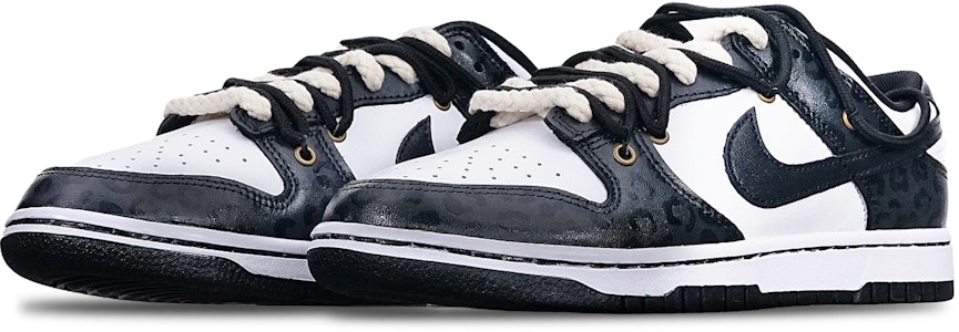 (W) 【カスタムシューズ】(女性) ナイキ ダンク ロー 'グリーンストライク レオパード' DD1503-106(TeamT-豹纹暗花黑白熊猫) Lookbook (W) 【カスタムシューズ】(女性) ナイキ ダンク ロー 'グリーンストライク レオパード' DD1503-106(TeamT-豹纹暗花黑白熊猫)