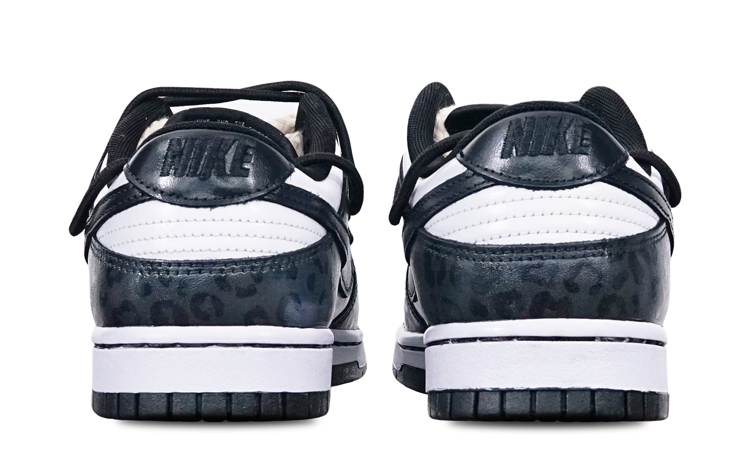 Shop (W) [Kasut Tersuai] Nike Dunk Rendah 'Green Strike Leopard Vibe' DD1503-106(TeamT-豹纹暗花黑白熊猫)