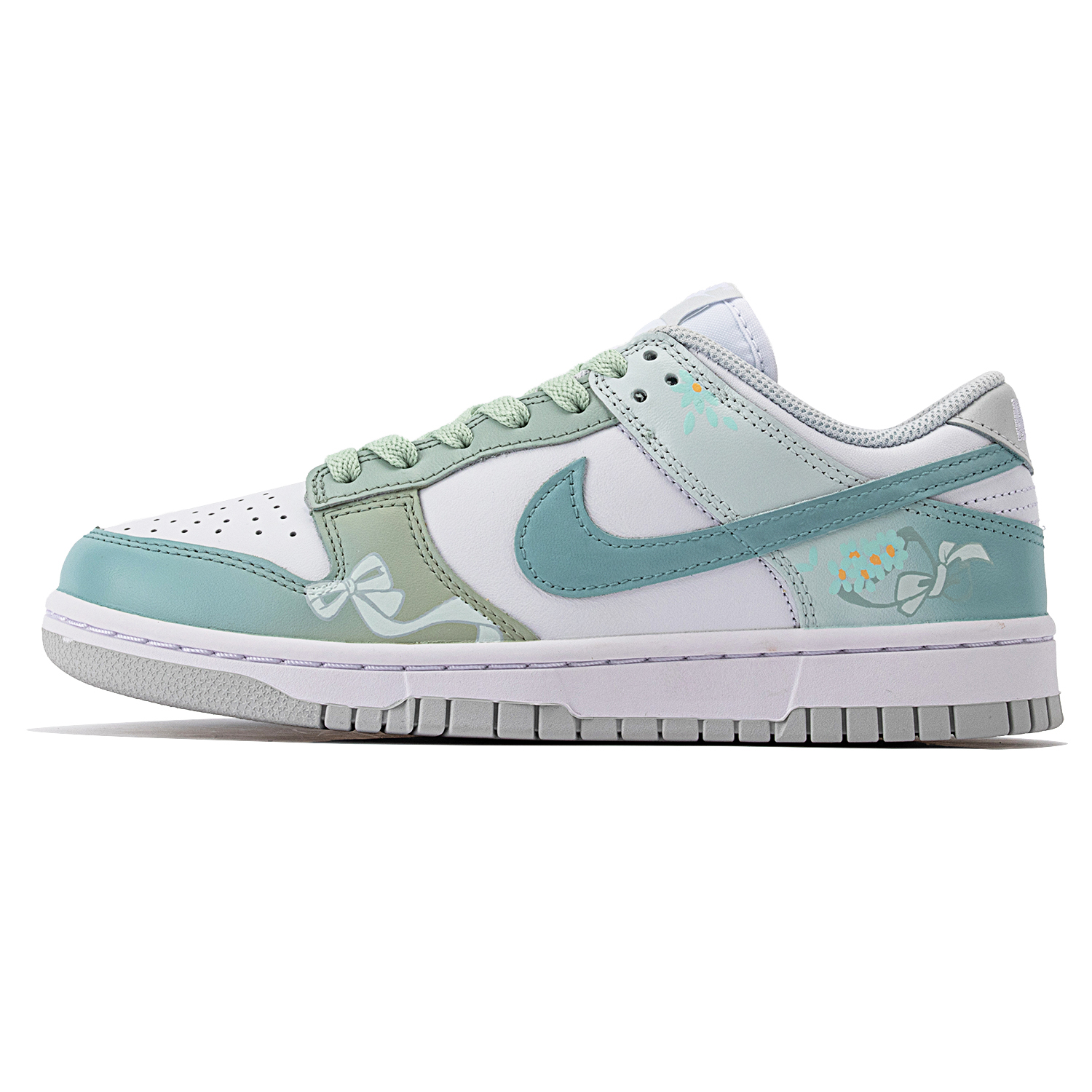 Buy (W) ナイキ ダンク ロー "グリーンホワイト花束" (Nike Dunk Low "Green White Hanataba") DD1503-103(TeamThree-花束绿白)