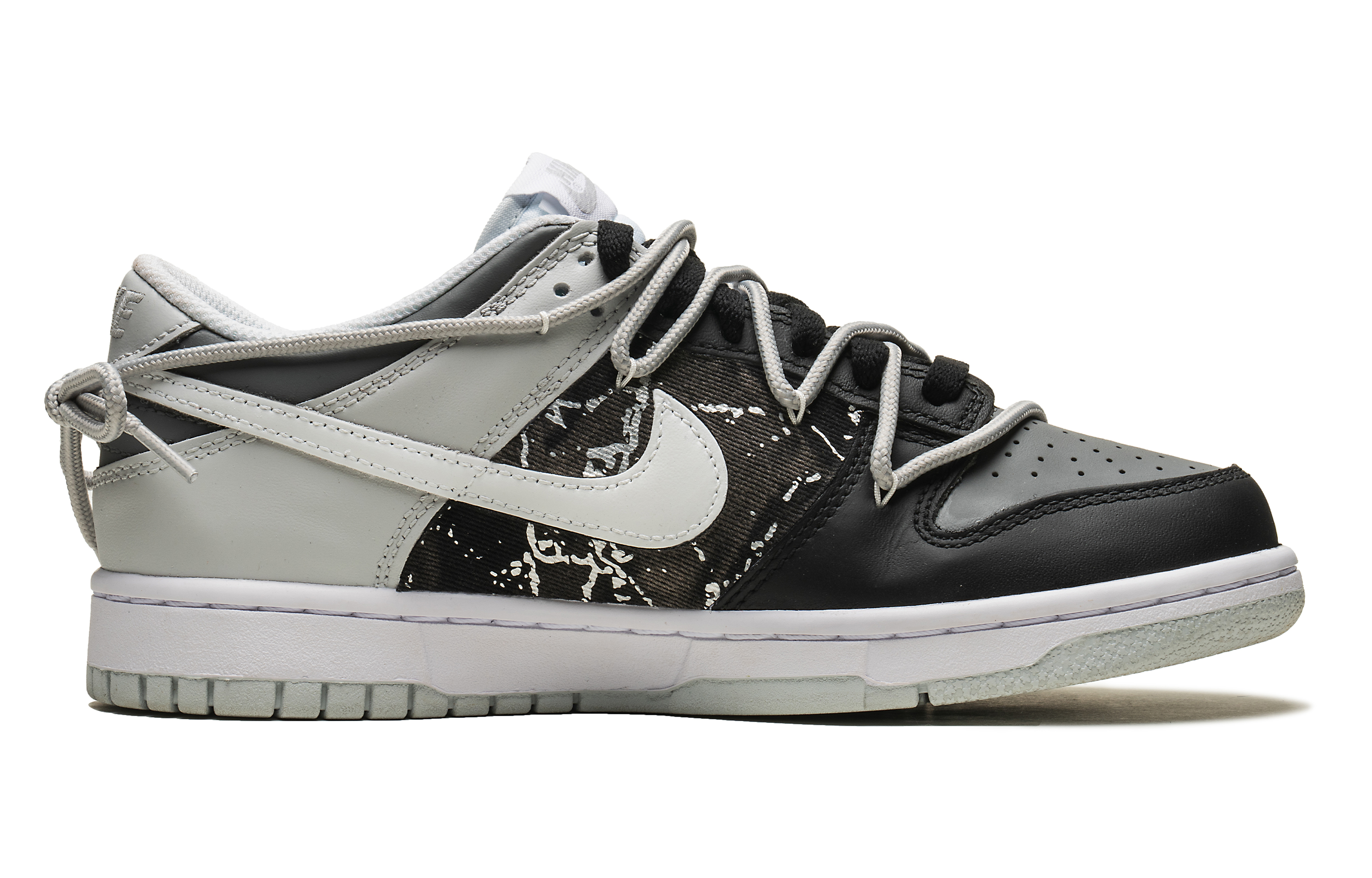Lookbook (W) [定制鞋款] 耐克Dunk Low '灰黑涂鸦' DH9765-102(Team22-女款黑白漫画灰黑)