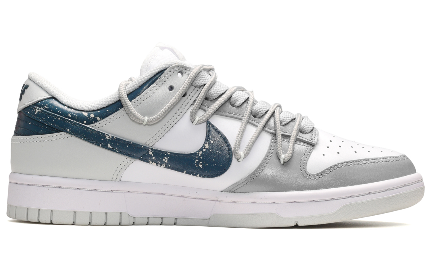 Order (W) [定制鞋款] 耐克Dunk低帮 '灰色涂鸦' DD1503-103(TeamE-女款灰色涂鸦蓝白灰)