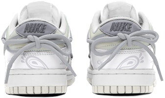 【定制球鞋】Nike Dunk Low 解構雙鞋帶設計 西海岸 腰果花 街頭風 塗鴉 休閒 低幫 板鞋 女款 灰綠 Shop 【定制球鞋】Nike Dunk Low 解構雙鞋帶設計 西海岸 腰果花 街頭風 塗鴉 休閒 低幫 板鞋 女款 灰綠