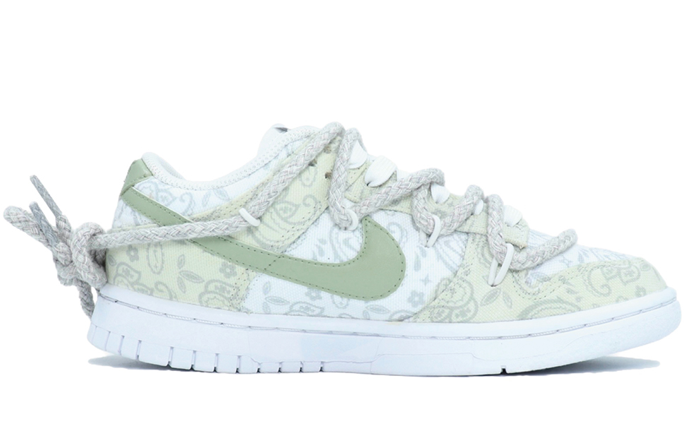 Order (W) [定制鞋] 耐克Dunk Low '灰绿色佩斯利' DJ9955-100(Team25-灰薄荷腰果花)