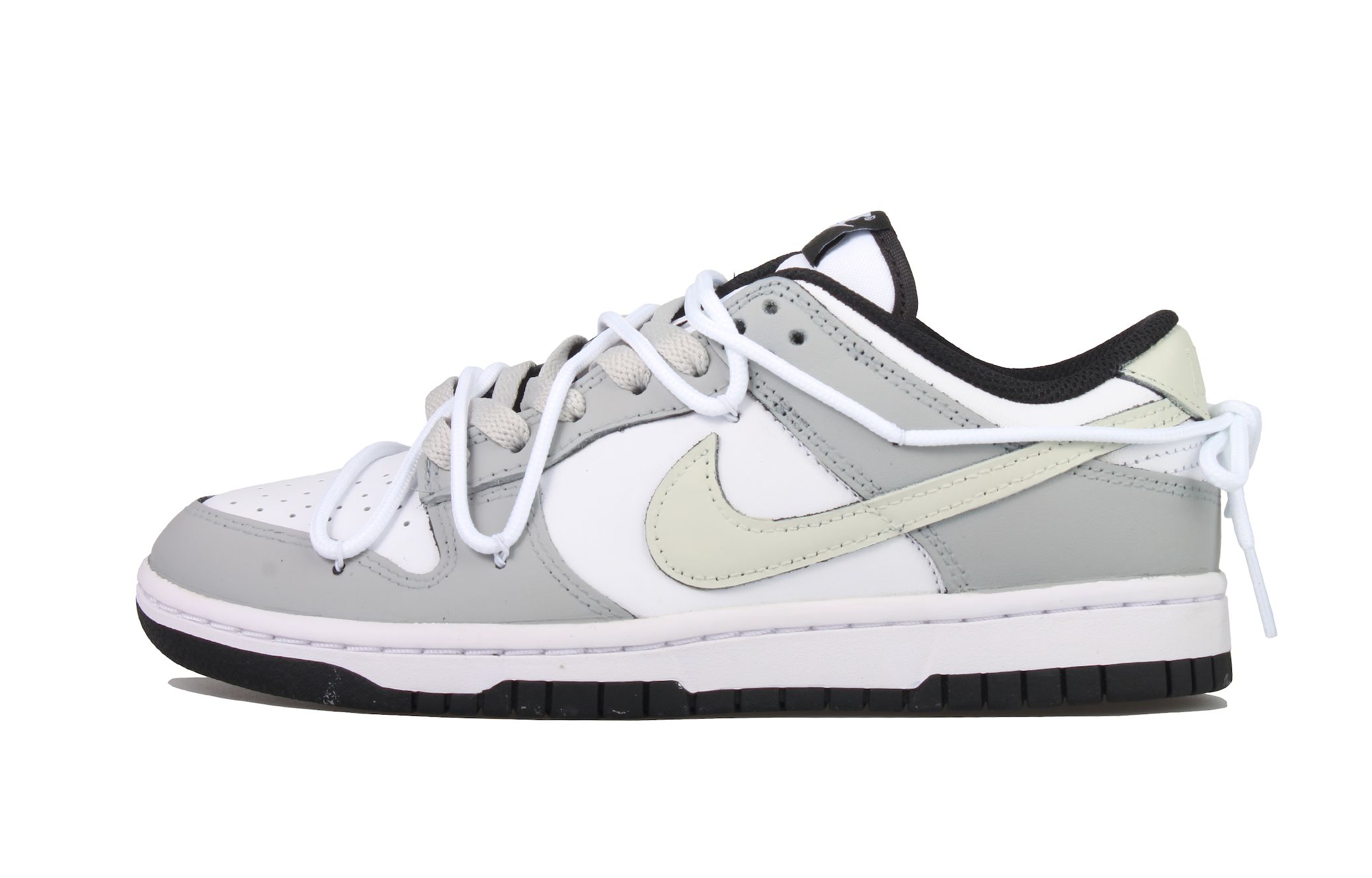 Buy (W) [Sepatu Kustom] Nike Dunk Low 'Abu Pigeon' DD1503-101(Team33-女款-灰鸽子-白灰)