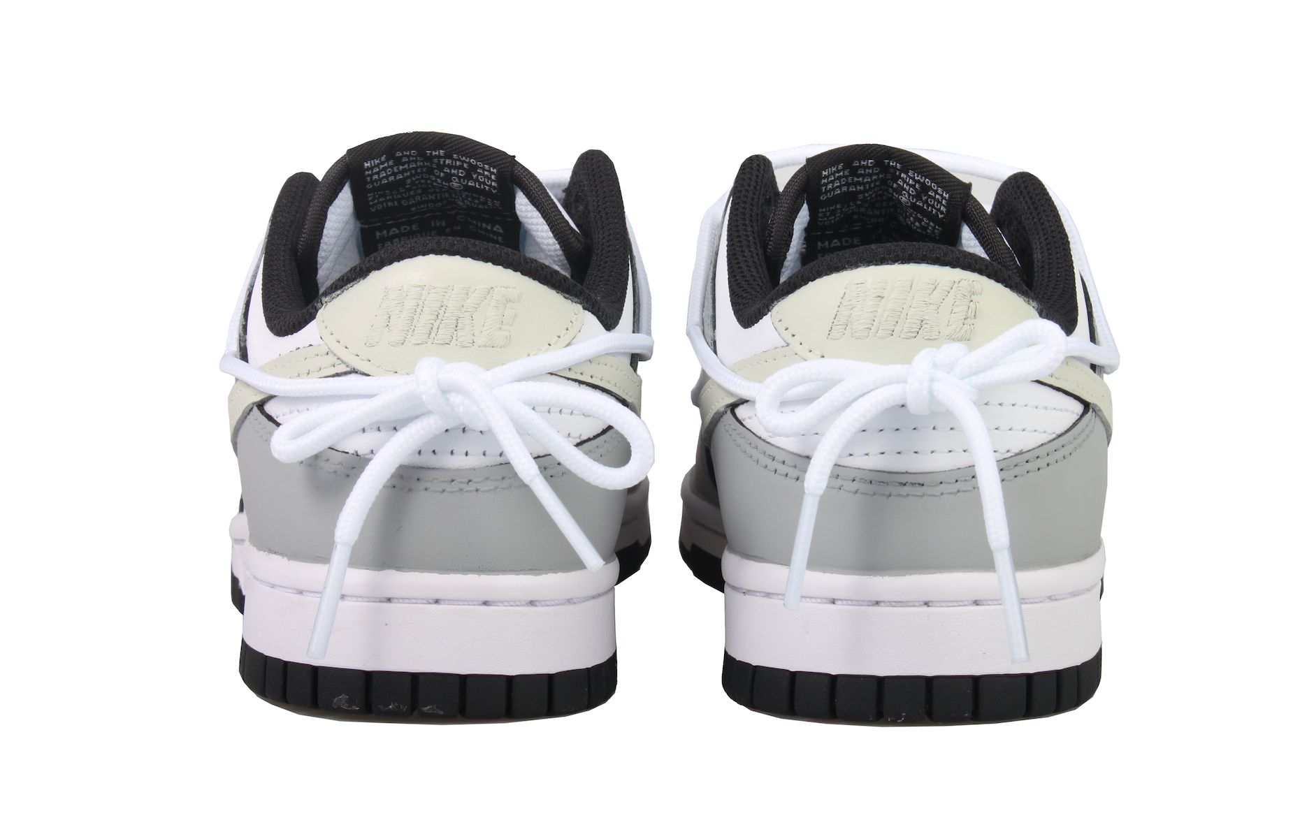 Shop (W) [Sepatu Kustom] Nike Dunk Low 'Abu Pigeon' DD1503-101(Team33-女款-灰鸽子-白灰)