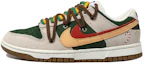 Buy 【客製化球鞋】Nike Dunk Low "85" 雙勾 復古Vibe風 解構鞋帶 低筒 板鞋 女款 灰紅綠